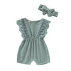 Summer Baby Girl Rompers with headband