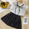 Striped Sleeveless Outfit